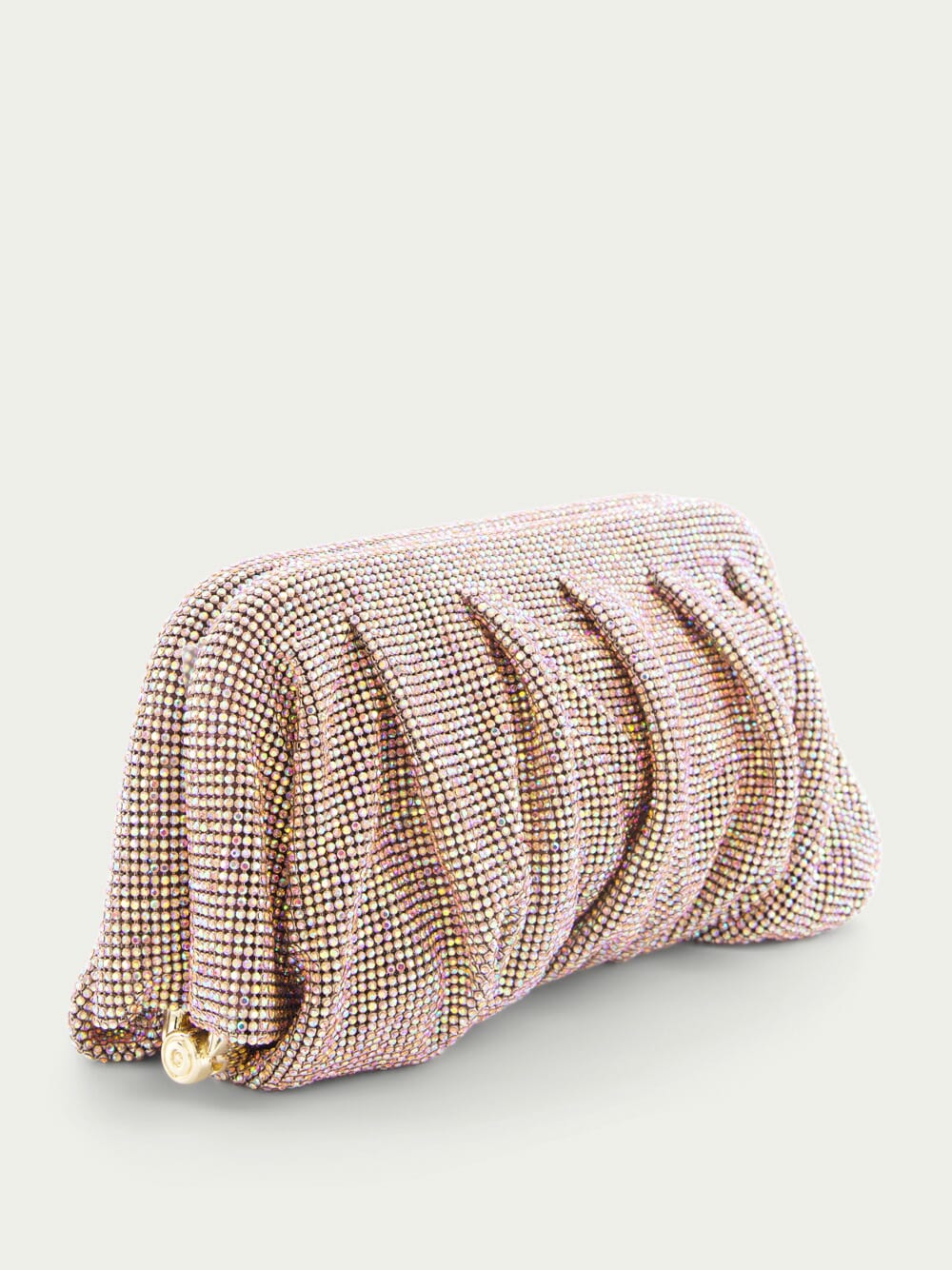 Venus La Grande Gold crystal clutch
