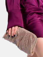 Venus La Grande Gold crystal clutch