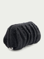 Venus La Grande Black crystal clutch