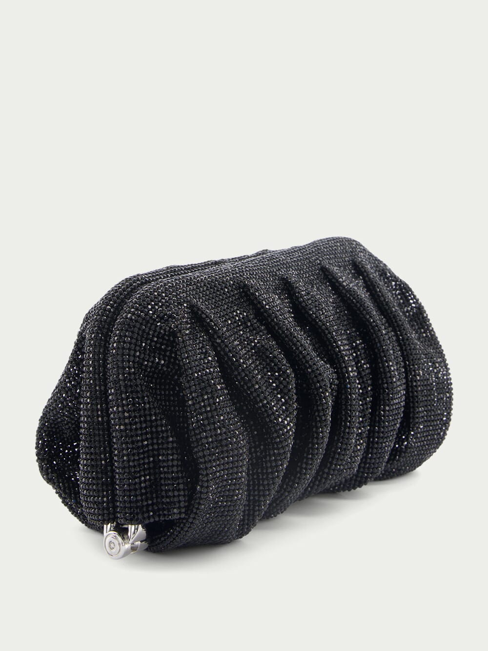 Venus La Grande Black crystal clutch