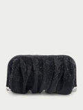 Venus La Grande Black crystal clutch