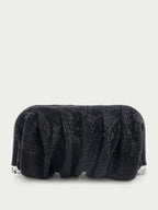 Venus La Grande Black crystal clutch