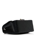Lambskin Quilted Mini Square Flap Black