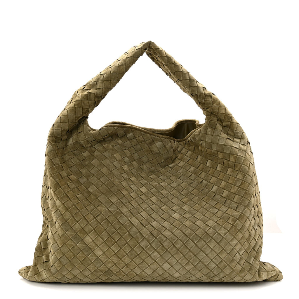 Suede Intrecciato Large Hop Mud