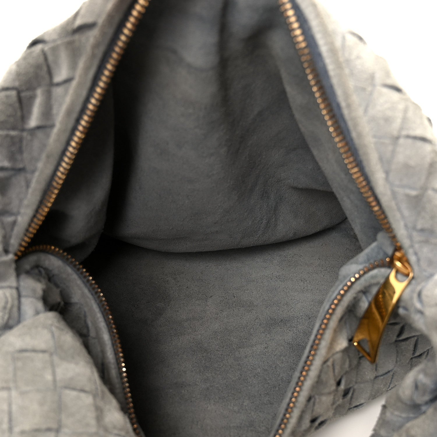 Suede Calfskin Intrecciato Teen Jodie Hobo Thunder