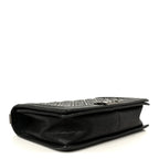 Crumpled Lambskin New Medium Studded Boy Flap Black