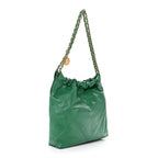 Shiny Calfskin Quilted Small Chanel 22 Green