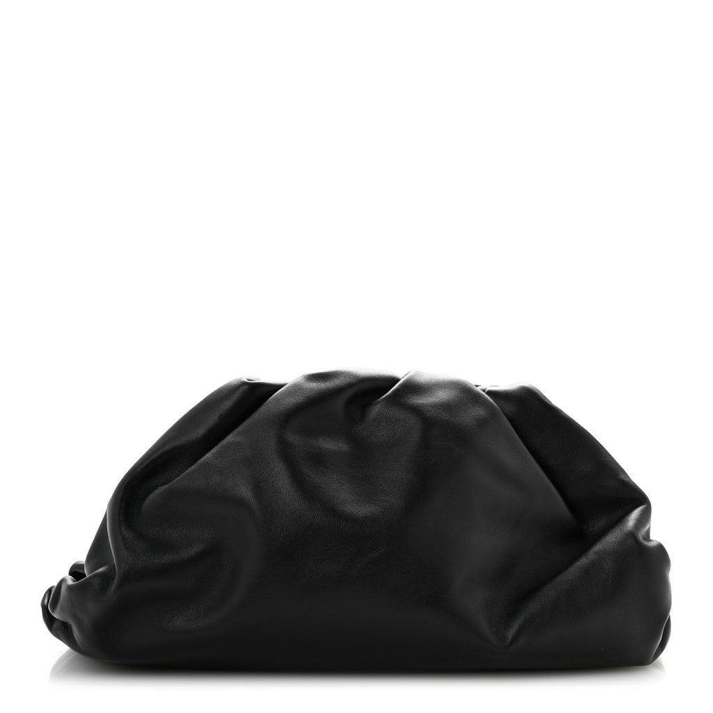 Smooth Butter Calf The Pouch Oversized Clutch Black