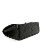 Aged Calfskin Quilted 2.55 Reissue 225 Flap Black