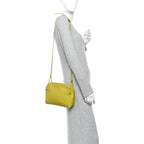 Nappa Intrecciato Nodini Crossbody Messenger Green