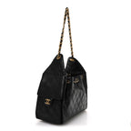 Caviar Quilted Small Chanel 25 Handbag Black