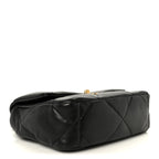 Lambskin Quilted Medium Chanel 19 Flap Black