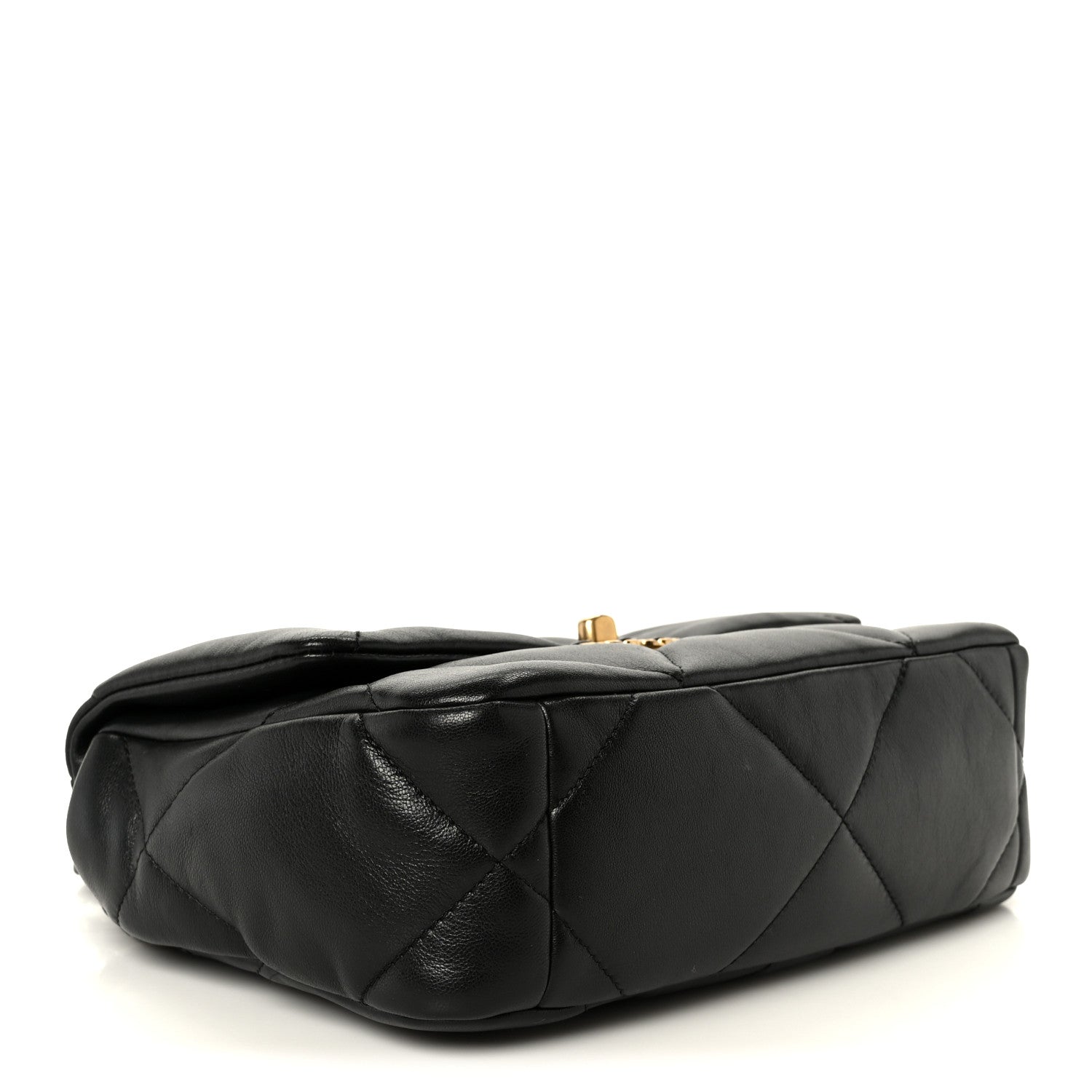 Lambskin Quilted Medium Chanel 19 Flap Black