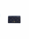 LOUIS VUITTON BROWN & BEIGE Coated canvas Wallet