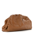 Smooth Butter Calf The Pouch Oversized Clutch Cammello