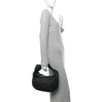 Nappa Intrecciato Teen Jodie Hobo Black