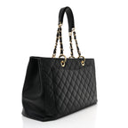 Caviar Quilted XL Grand Shopping Tote GST Black