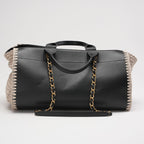 Chanel Deauville Shopping Tote Large Kalbsleather Black/Beige
