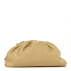 Smooth Butter Calf The Pouch Oversized Clutch Tapioca