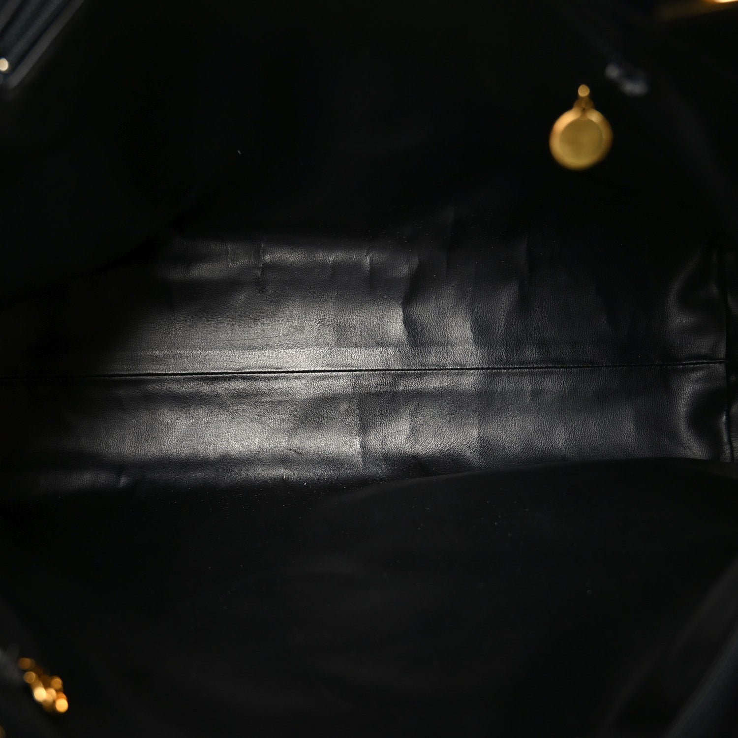 Caviar Large CC Shoulder Bag Black