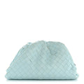 Nappa Maxi Intrecciato The Pouch Oversized Clutch Teal Washed