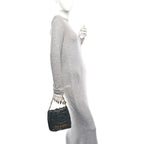 Shiny Calfskin Quilted Pearl CC Chain Mini Chanel 22 Black