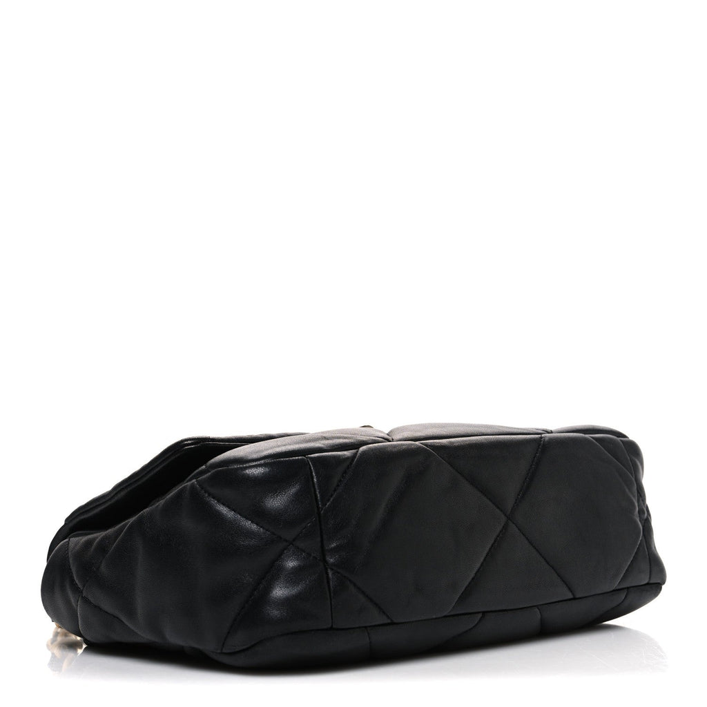 Lambskin Quilted Medium Chanel 19 Flap Black