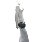 Lambskin Pearl Quilted CC Belt Bag Black