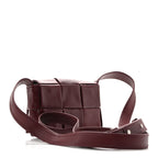 Paper Calfskin Maxi Intreccio Extra Mini Cassette Crossbody Bag Burgundy