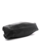 Smooth Butter Calf The Pouch Oversized Clutch Black