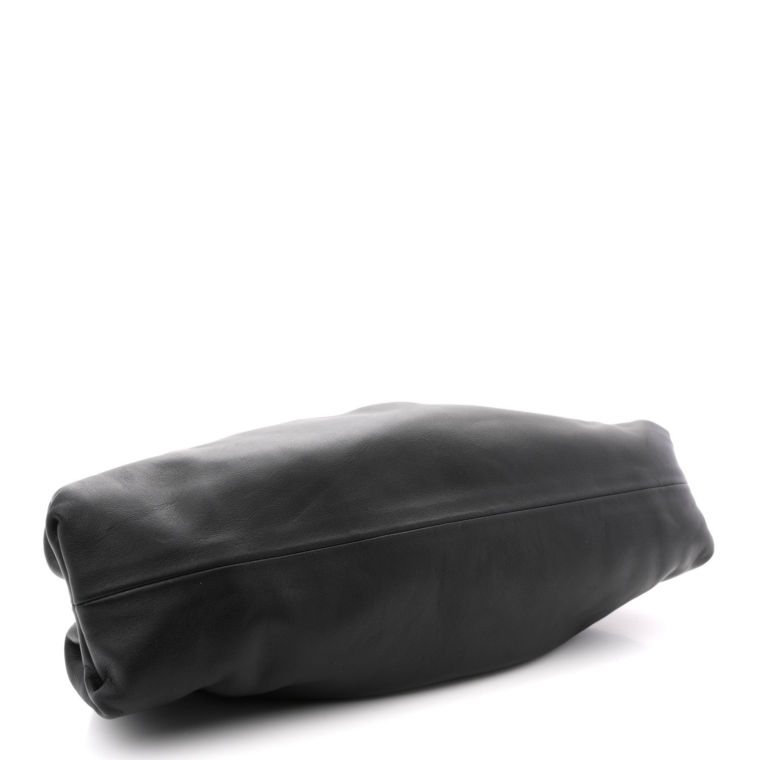 Smooth Butter Calf The Pouch Oversized Clutch Black