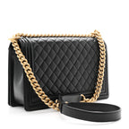 Caviar Quilted New Medium Boy Flap Black