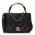 Lambskin Mini Carry Chic Flap Black