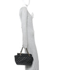 Caviar Quilted Petit Timeless Tote PTT Black