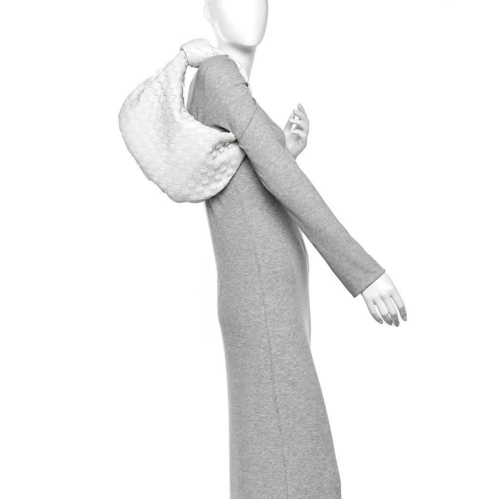 Nappa Intrecciato Teen Jodie Hobo White