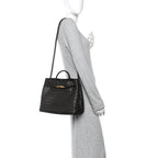 Nappa Intrecciato Medium Andiamo Shoulder Bag Fondant