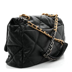 Lambskin Quilted Maxi Chanel 19 Flap Black