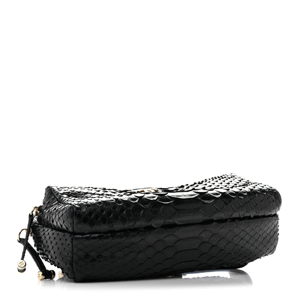 Snakeskin Waist Bag Black