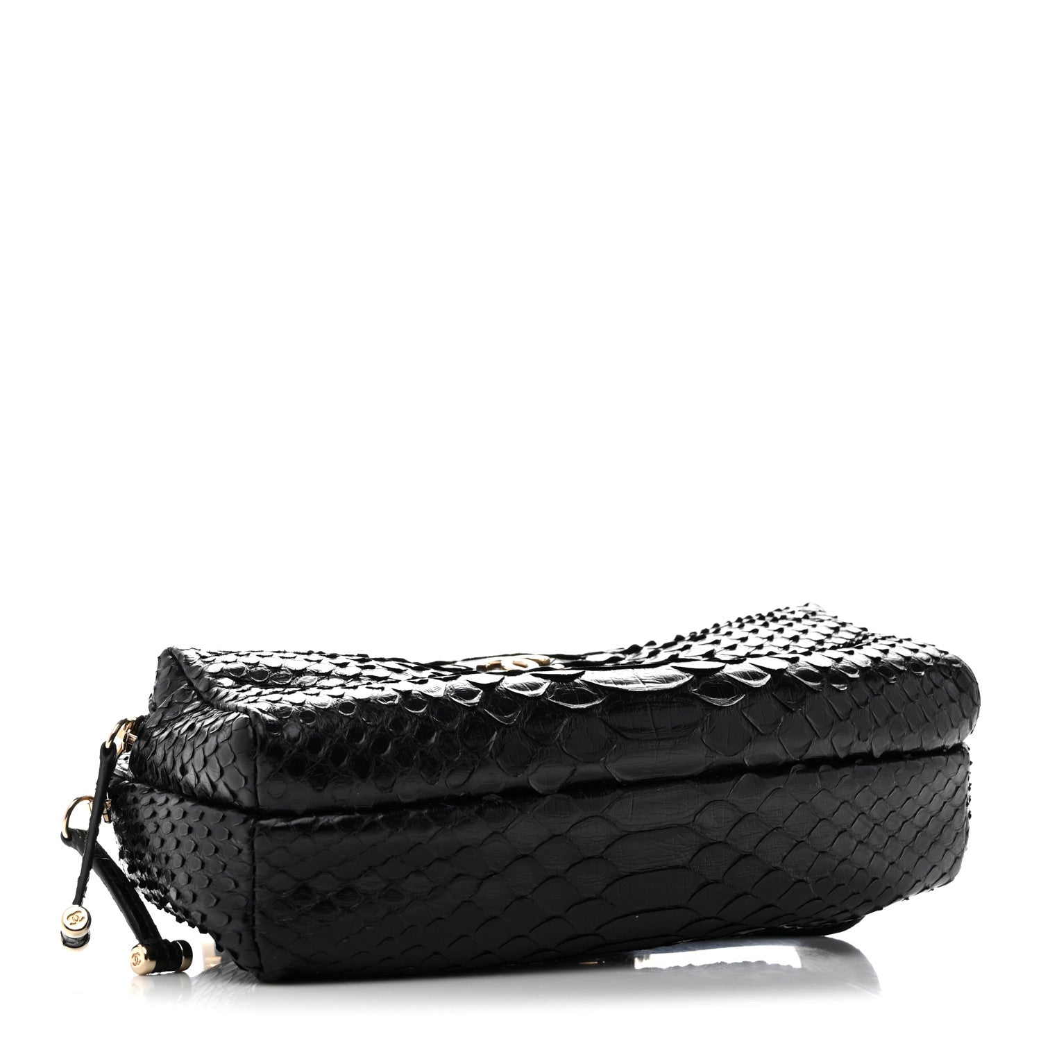 Snakeskin Waist Bag Black
