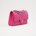 Chanel Pink Timeless Medium Double Flap Bag 2014