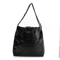 Shiny Calfskin Quilted Small Chanel 22 So Black