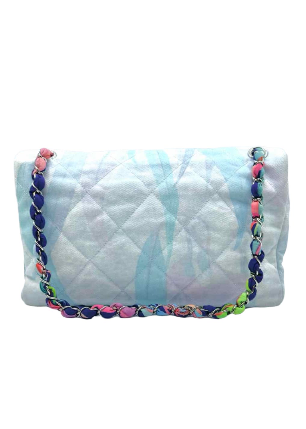 CHANEL Jungle Jeans Quilted Flap Bag Handbag