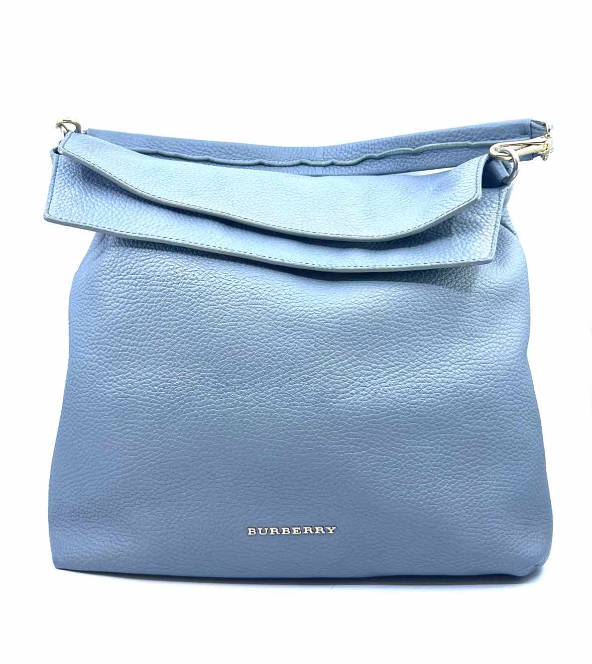 BURBERRY Grey Leather Handbag
