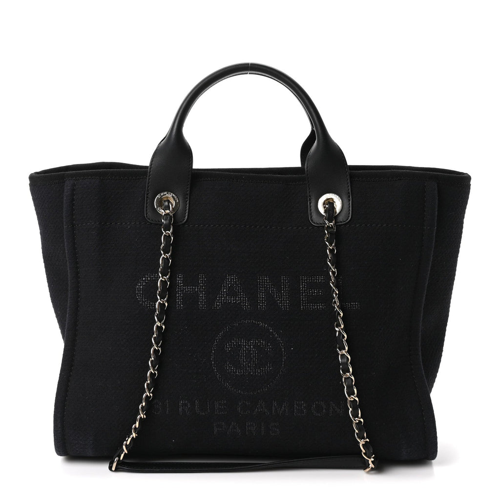 Mixed Fibers Small Deauville Tote Black