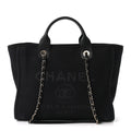 Mixed Fibers Small Deauville Tote Black