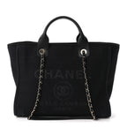 Mixed Fibers Small Deauville Tote Black