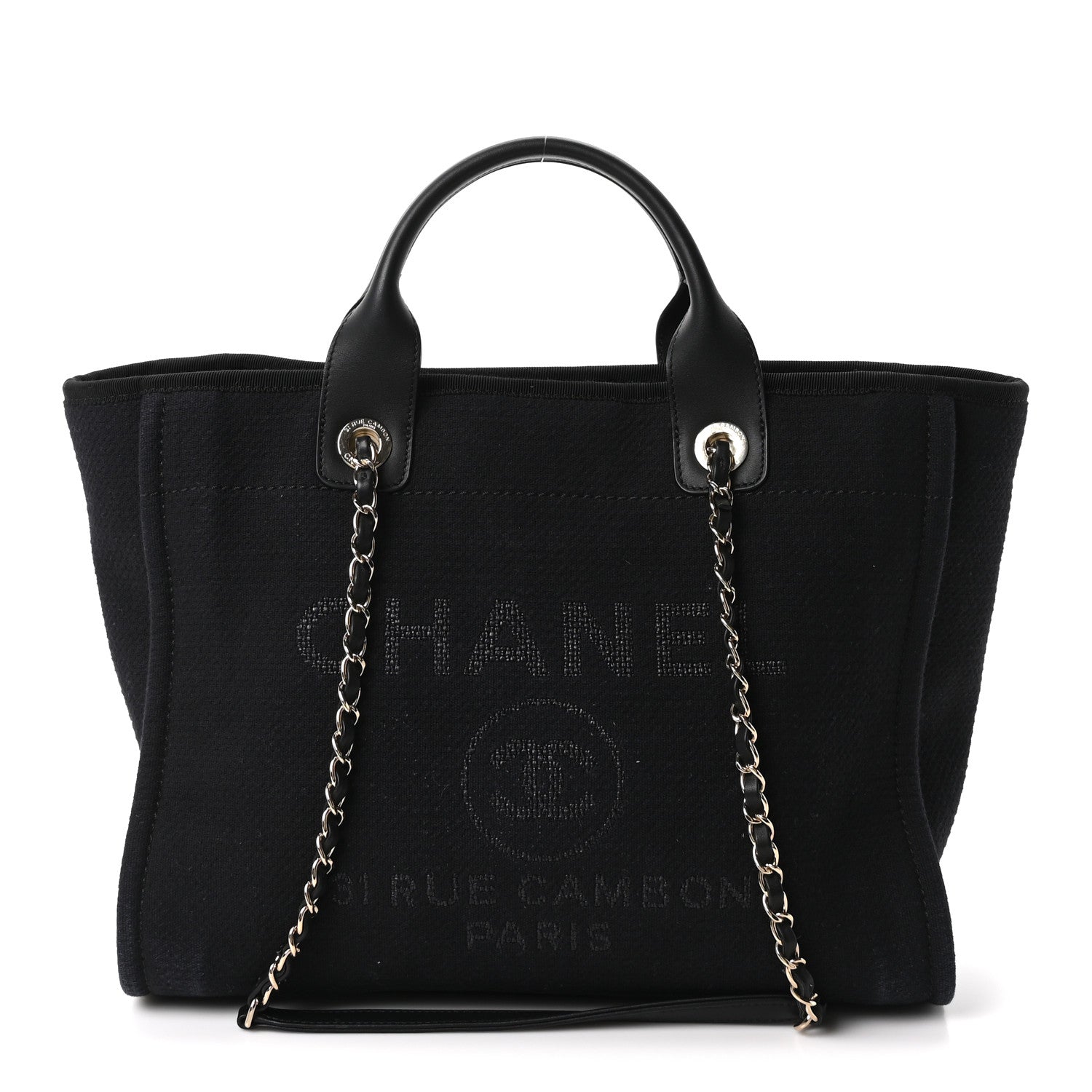 Mixed Fibers Small Deauville Tote Black
