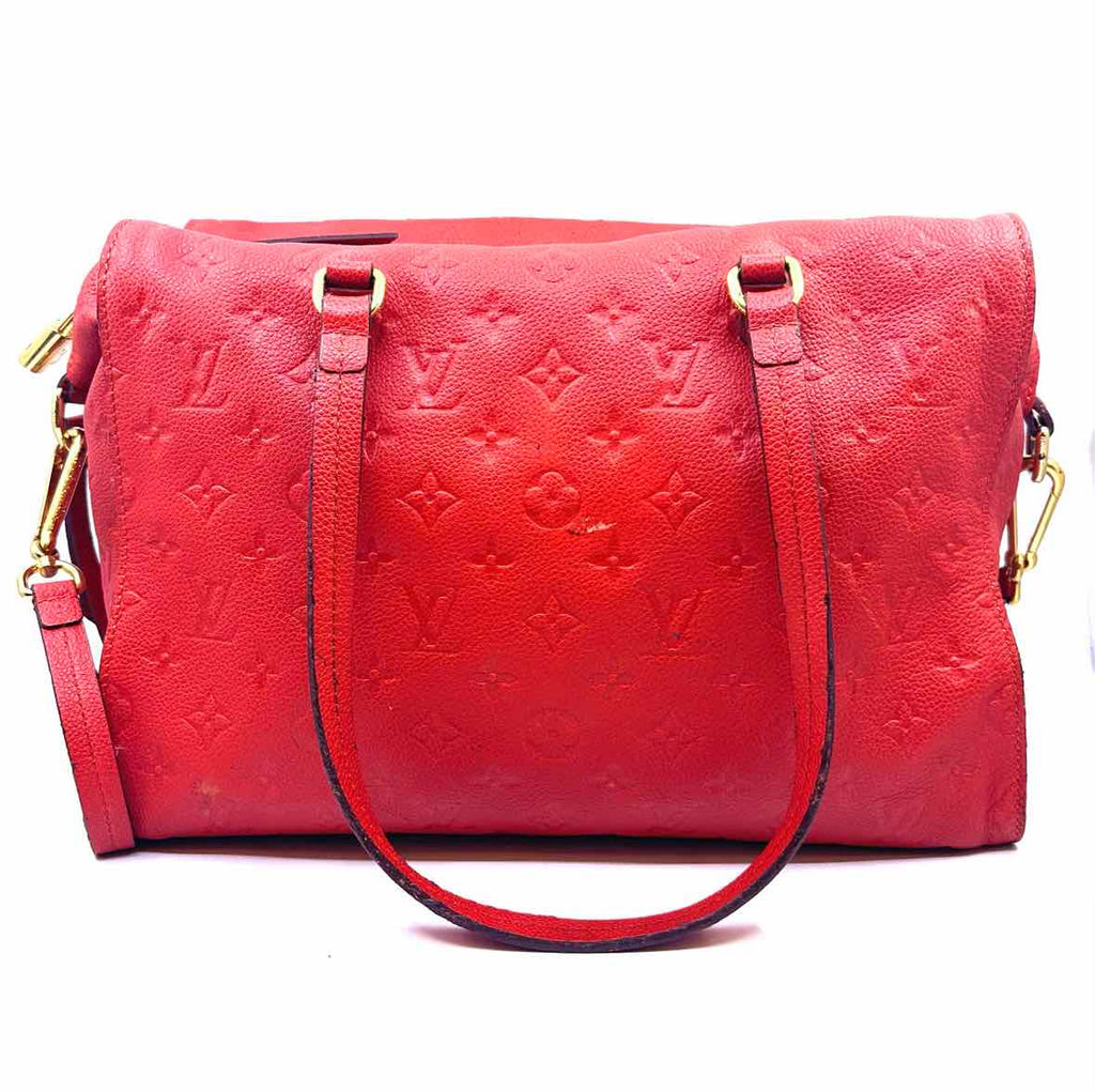 LOUIS VUITTON Red Leather Handbag