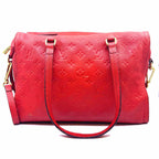 LOUIS VUITTON Red Leather Handbag