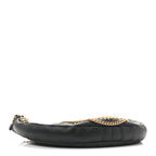 Lambskin Quilted All About Chains Hobo Black
